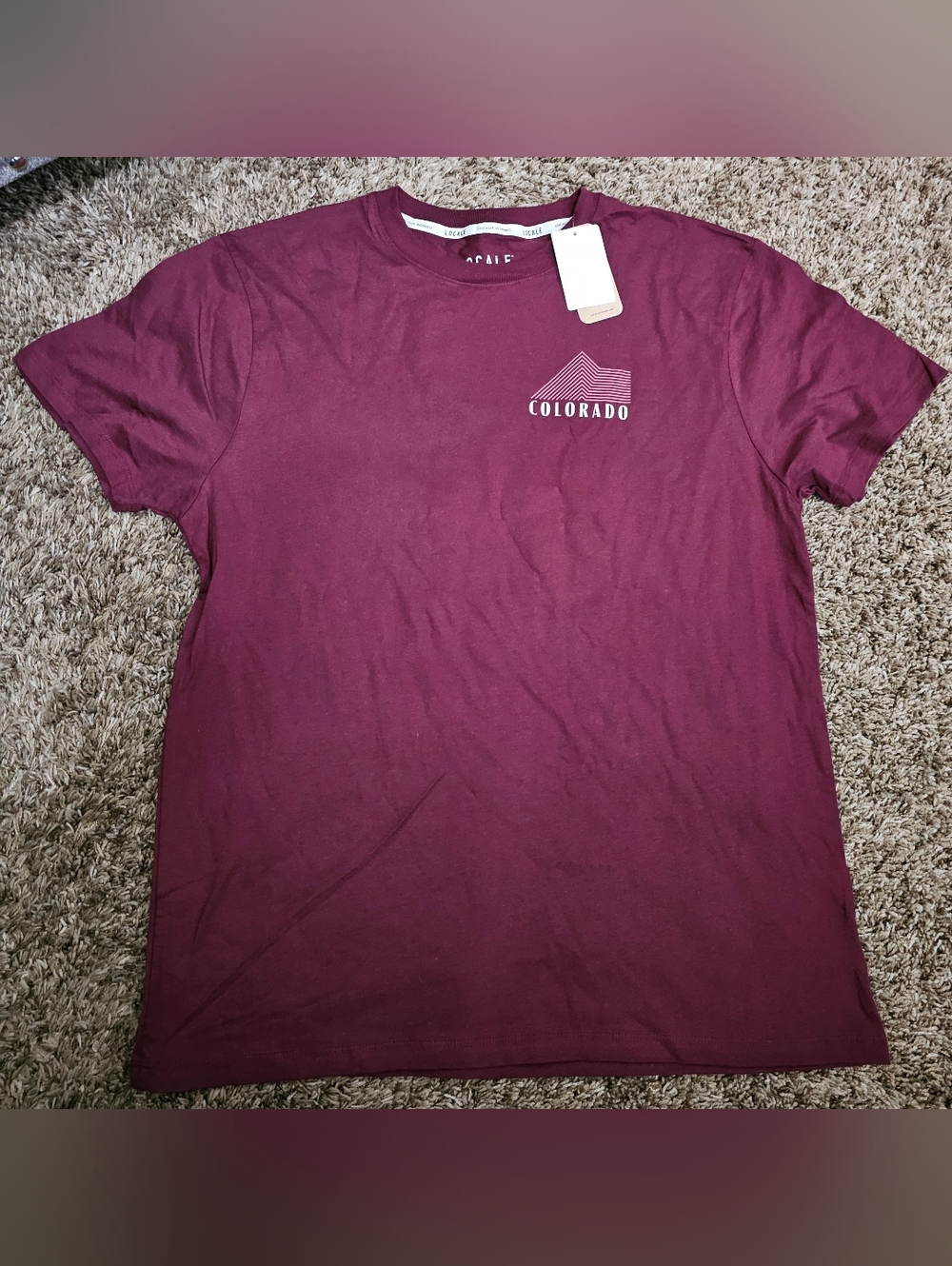 New Locale Colorado T-Shirt Adult Large L NEW WITH TAG Live LIFE Outside Shirt u